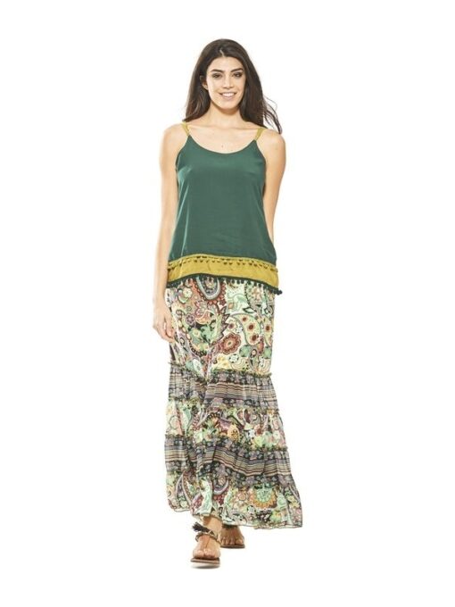Boho μπλούζα "WATER LILY'