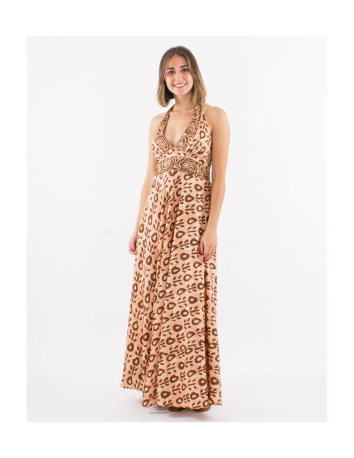 Boho μακρύ φόρεμα D2