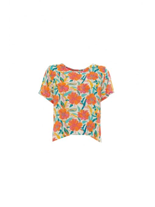 Μπλούζα "FLOWER PARADISE" ( boho top) - Image 3