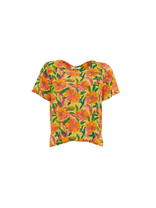 Μπλούζα "FLOWER PARADISE" ( boho top) - Image 4