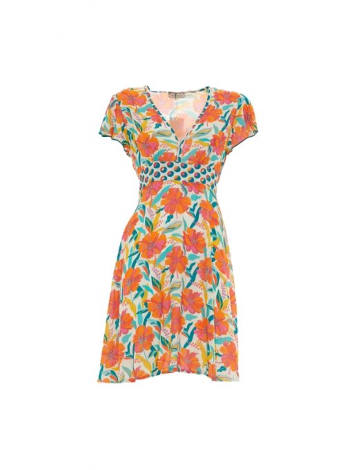 Φόρεμα "FLOWER PARADISE"( boho dress) - Image 4