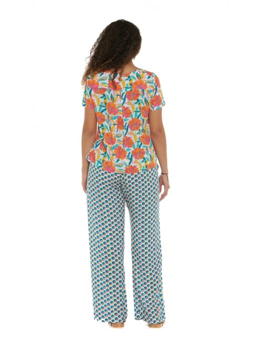 Μπλούζα "FLOWER PARADISE" ( boho top) - Image 2