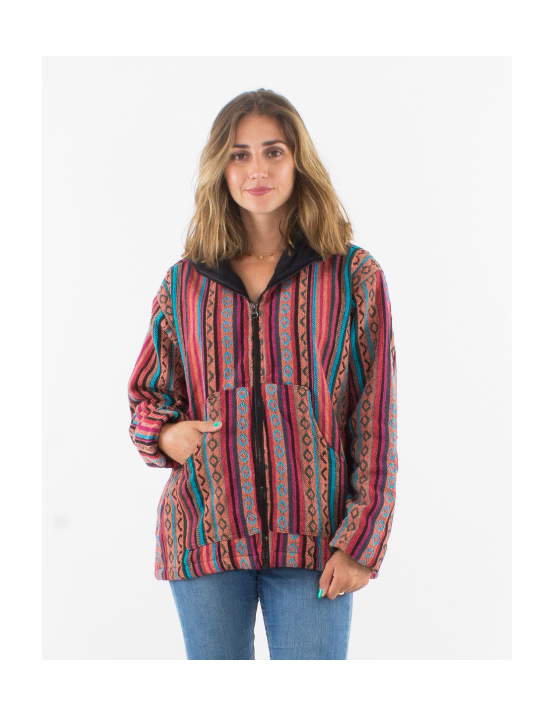 Μπουφάν υφαντό "Inca spirit jacket" No2 - Image 2