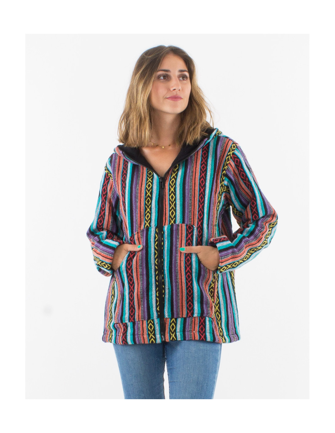 Μπουφάν υφαντό "Inca spirit jacket" No2 - Image 5