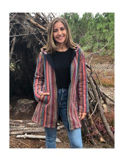 Μπουφάν μακρύ υφαντό "Inca spirit jacket" No1