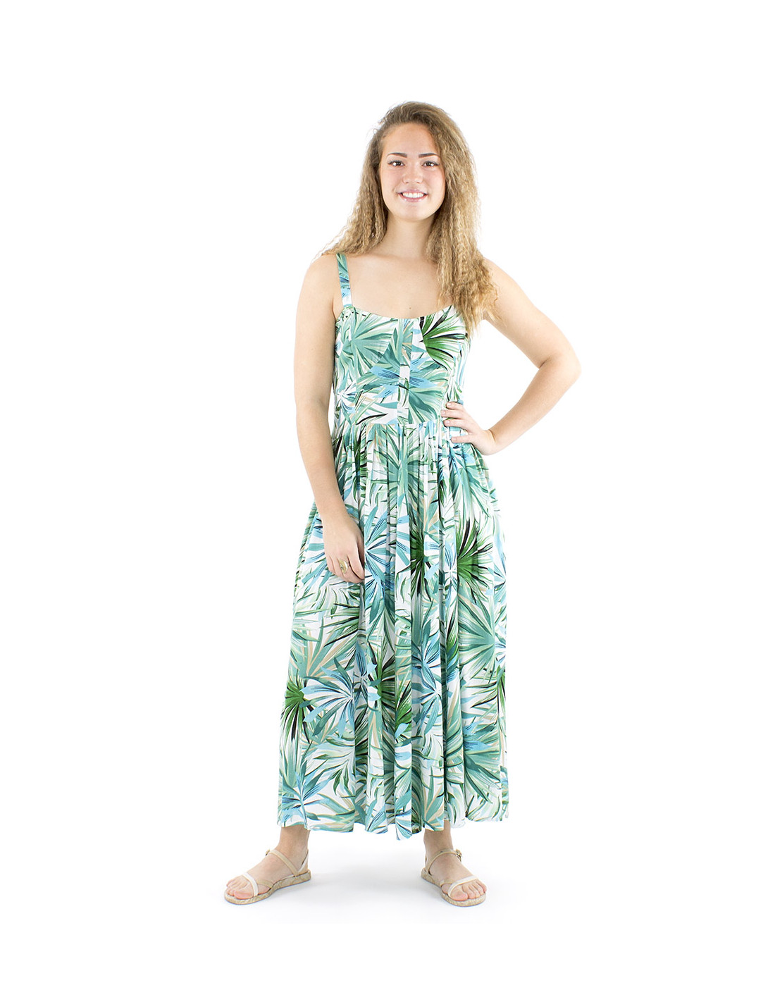 Μidi φόρεμα "Tropical vibes" - Image 6