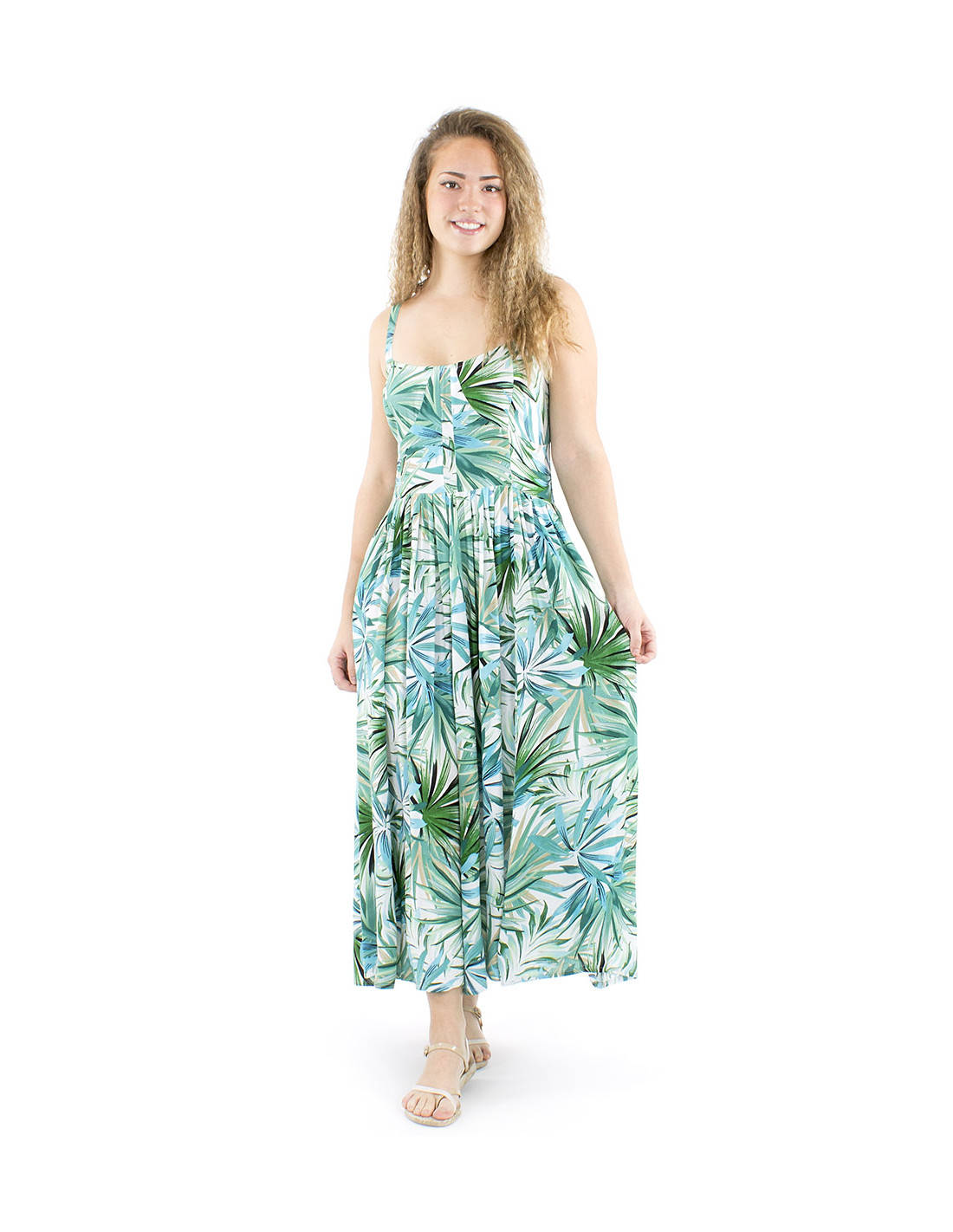 Μidi φόρεμα "Tropical vibes" - Image 2